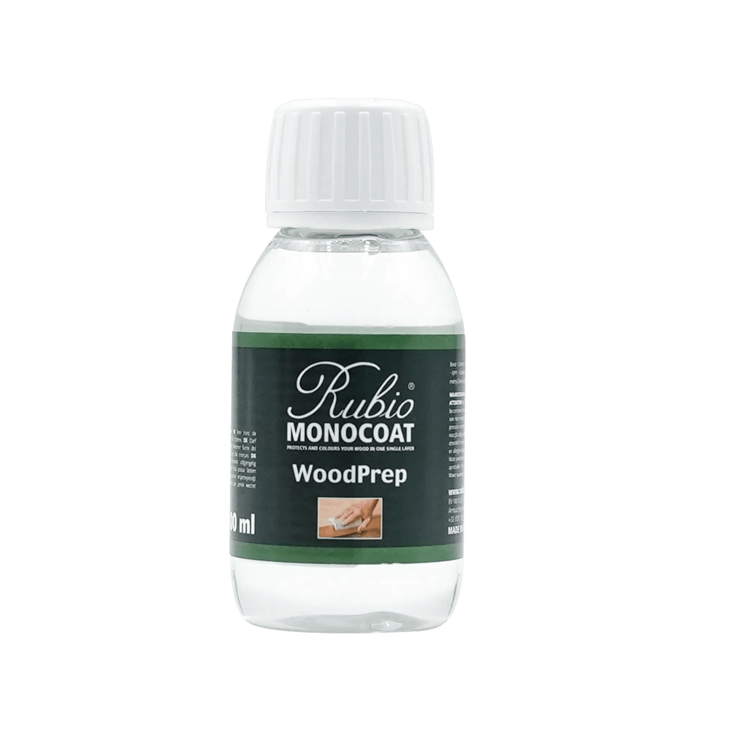 Bottle of Rubio Monocoat WoodPrep.
