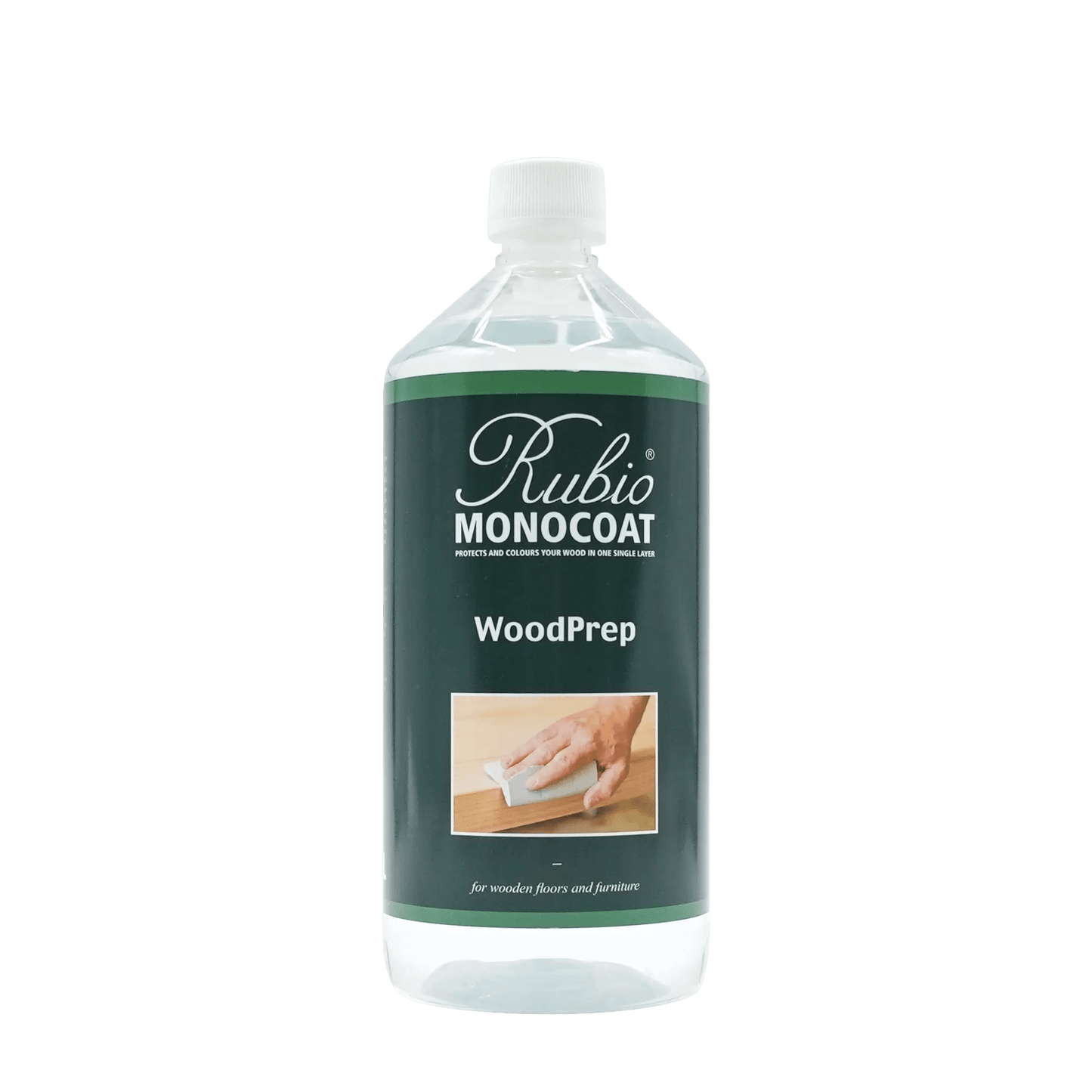 Bottle of Rubio Monocoat WoodPrep.